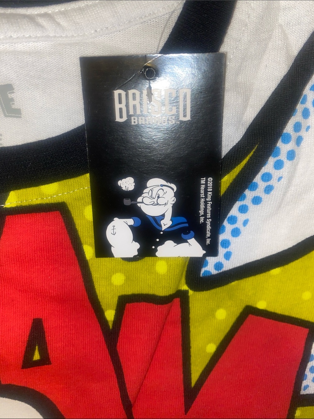 Basico Popeye “BAM!” Graphic T-Shirt | Men’s XL | NWT Comic Tee 💥 💥 - Picture 5 of 6